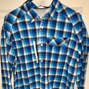 UA HeatGear Long-sleeved checkered shirt